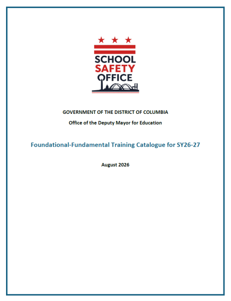 School Safety Revised Emergency Preparedness and Response Playbook