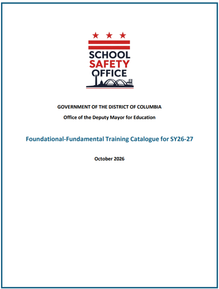 School Safety Office Training Catalog